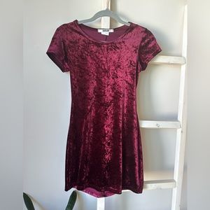 Velvet mini dress